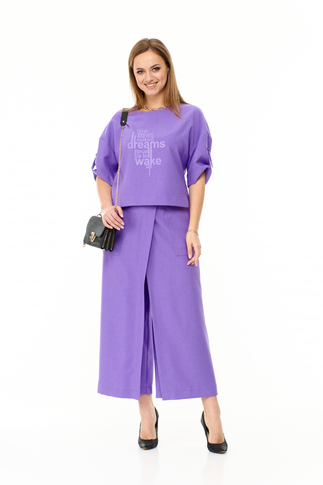 Костюм TAITA PLUS 2309 лаванда - фото 5