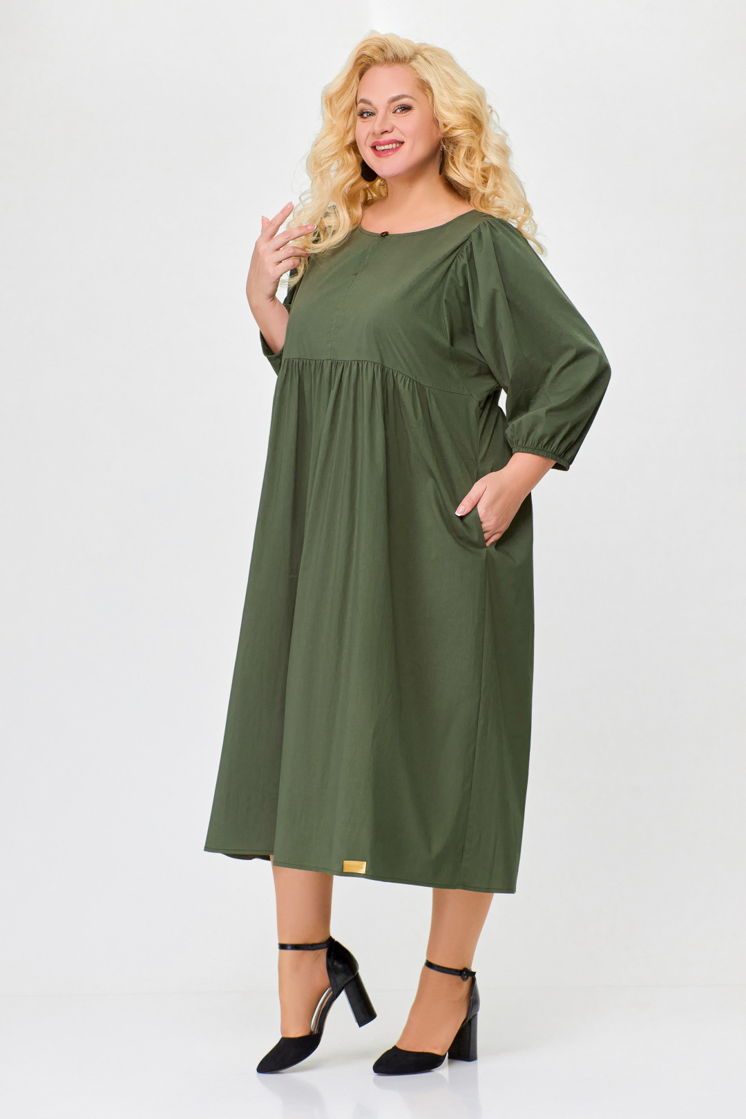 Платье Swallow 675 хаки - фото 1
