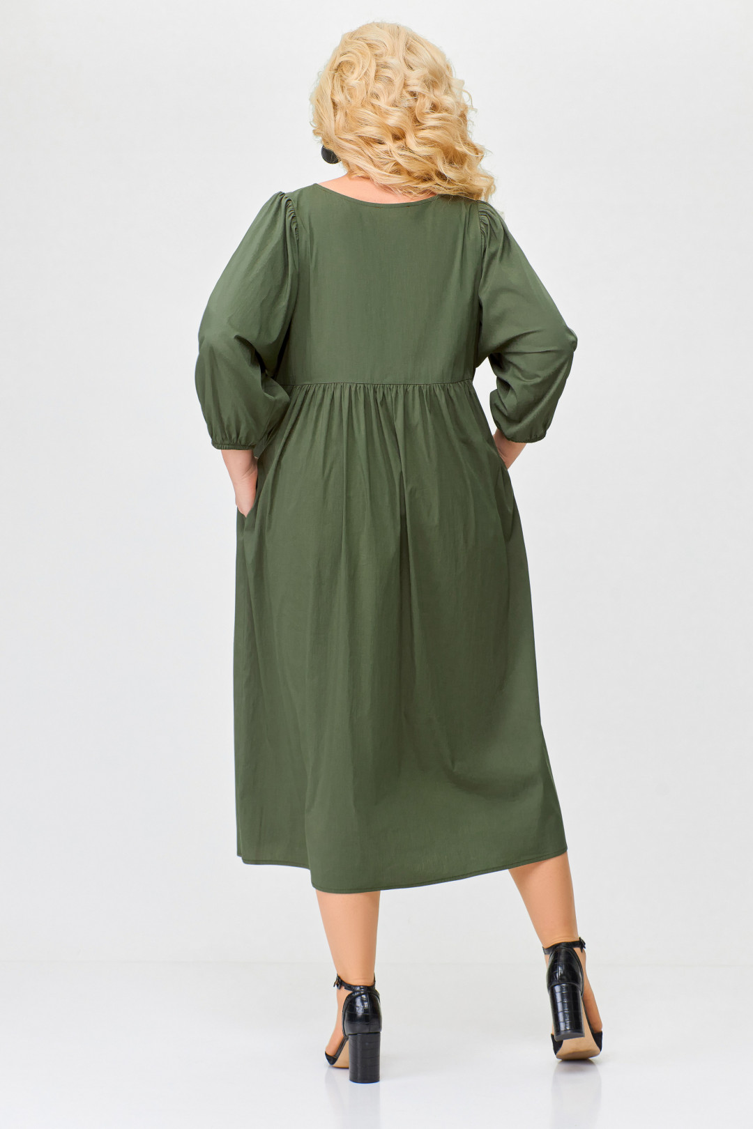 Платье Swallow 675 хаки - фото 6