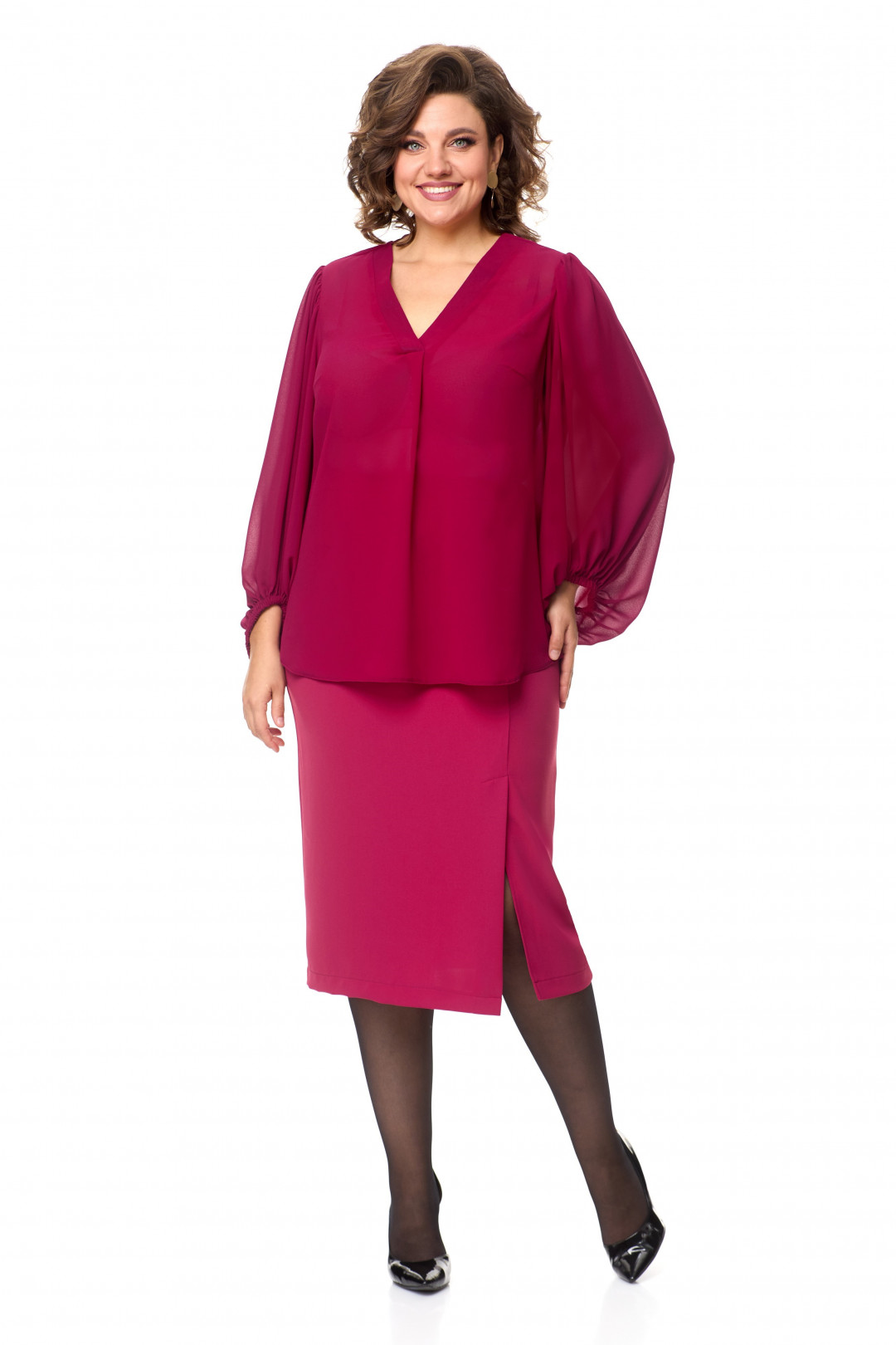 Костюм Anastasia 1049 марсала - фото 1