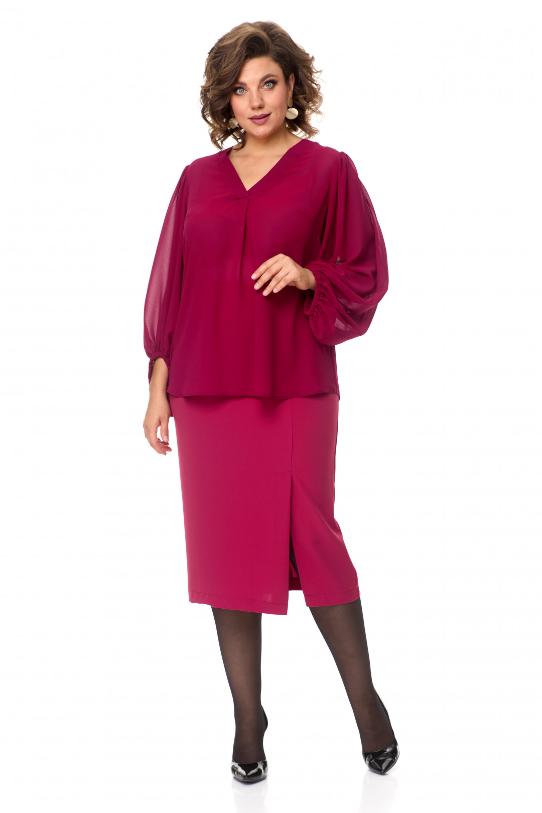 Костюм Anastasia 1049 марсала - фото 2