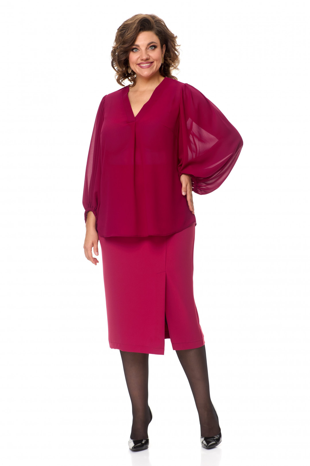 Костюм Anastasia 1049 марсала - фото 3