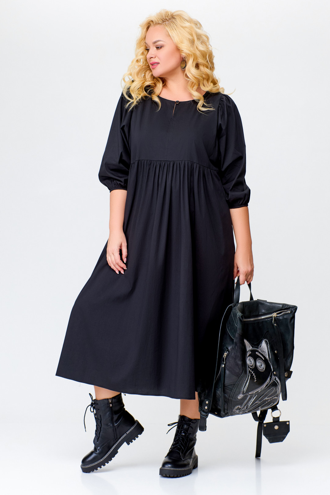 Платье Swallow 675.1 черный - фото 1