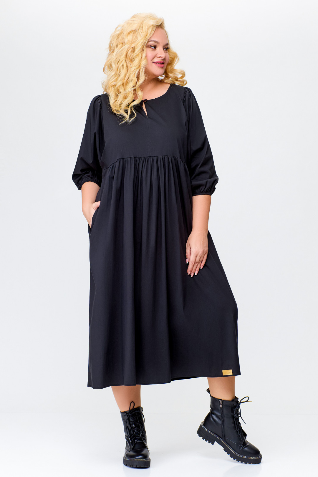 Платье Swallow 675.1 черный - фото 4