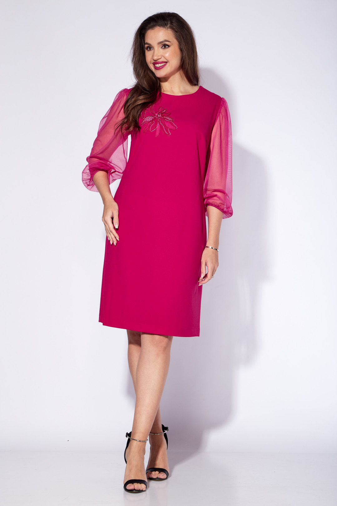 Платье ТАиЕР 1162 фуксия - фото 6