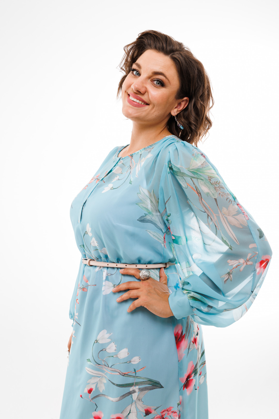 Платье ANELLI LAUREL 1213 голубой - фото 1