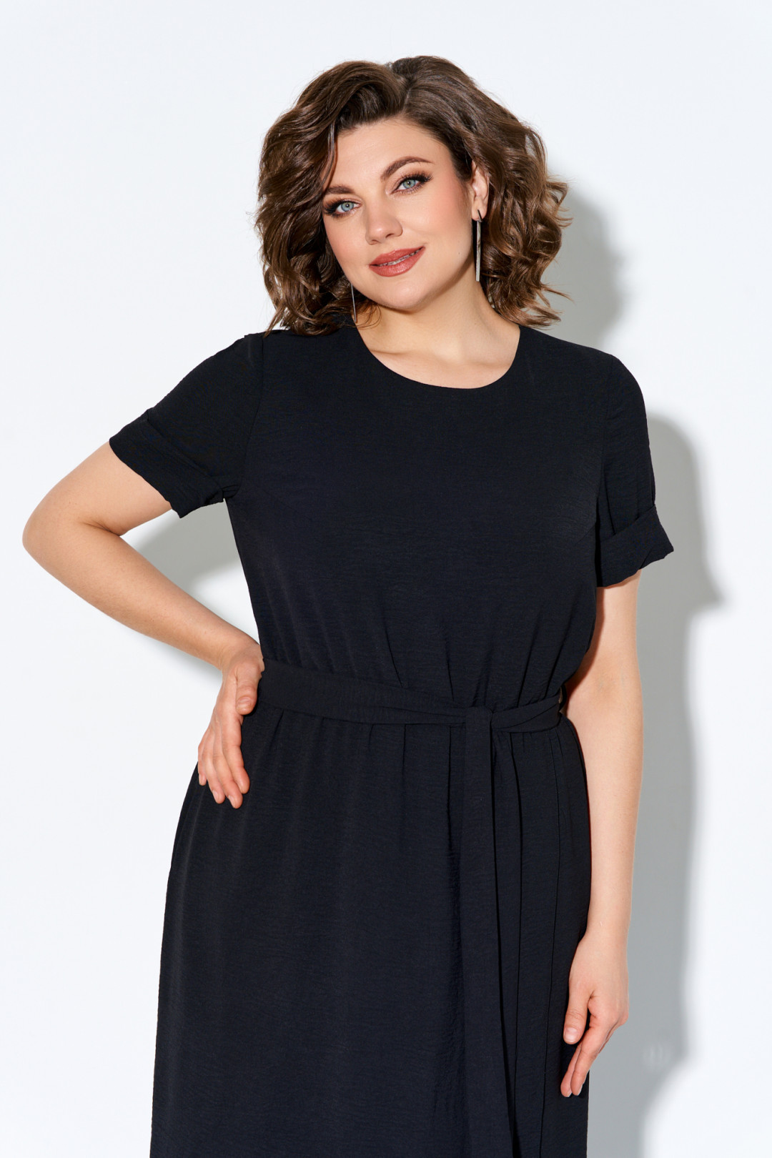 Платье Ива 1278 черный - фото 2