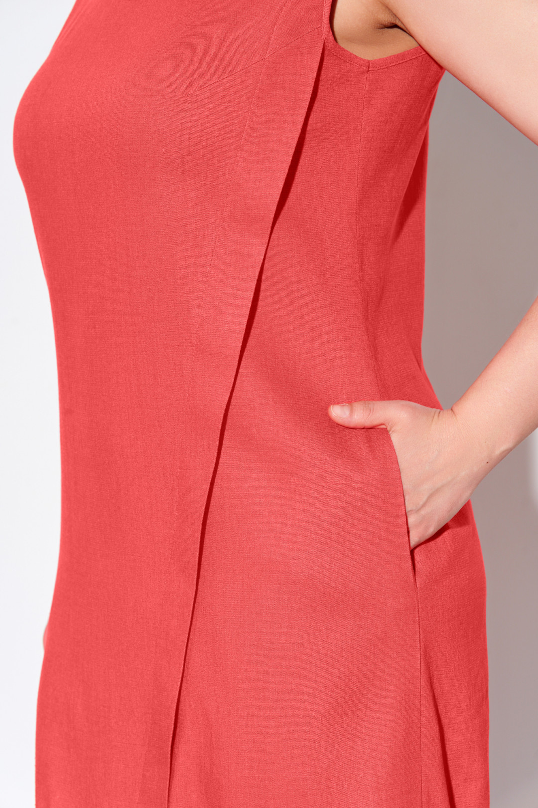Платье Ива 1296 коралловый - фото 2