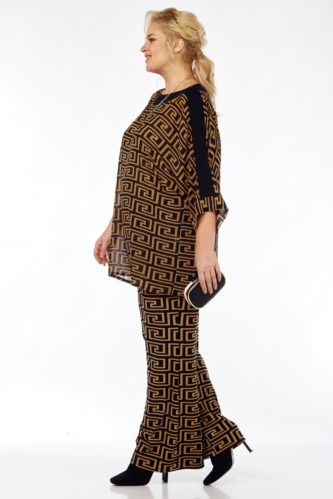 Костюм Мишель Шик 1359 черный, рыжий - фото 3