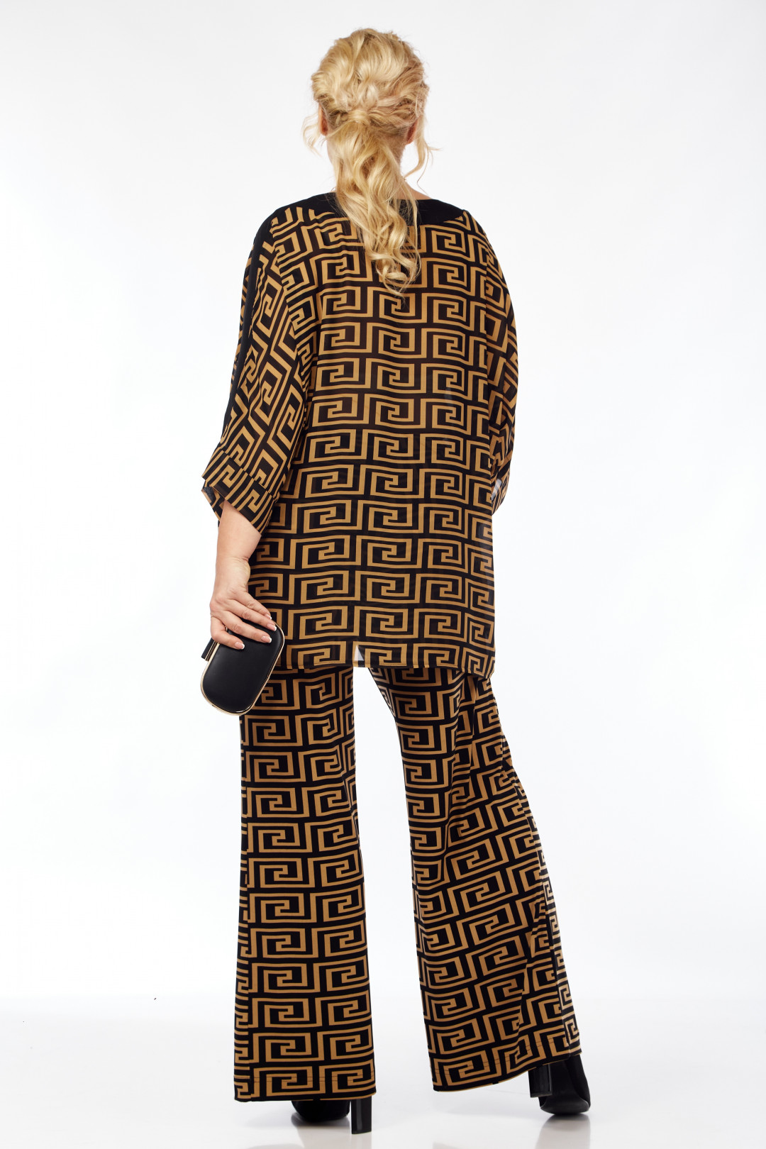 Костюм Мишель Шик 1359 черный, рыжий - фото 2