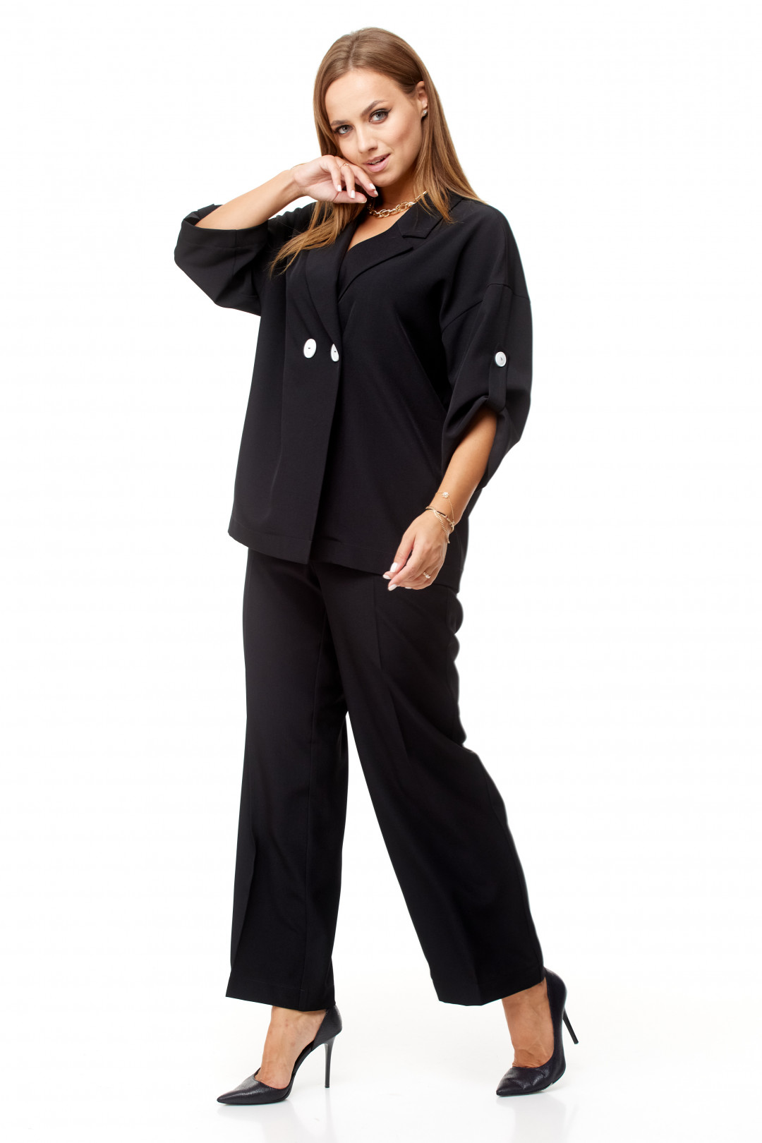 Костюм TAITA PLUS 2329 черный - фото 6