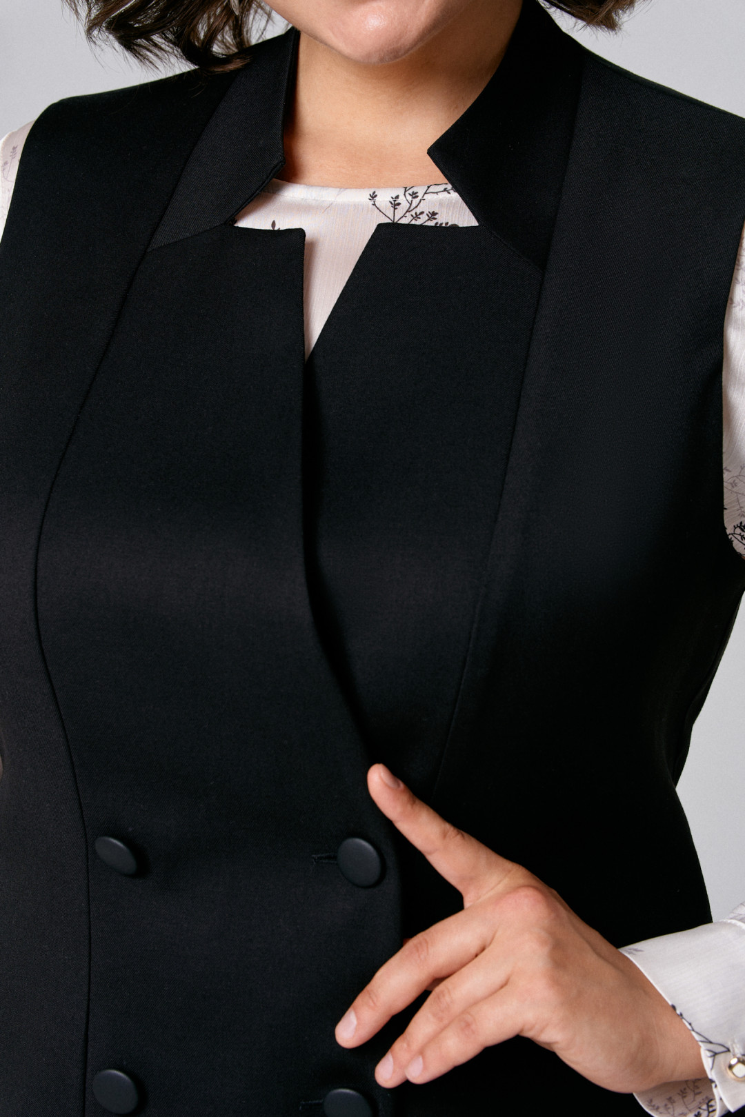 Костюм Ива 1456 черный - фото 2