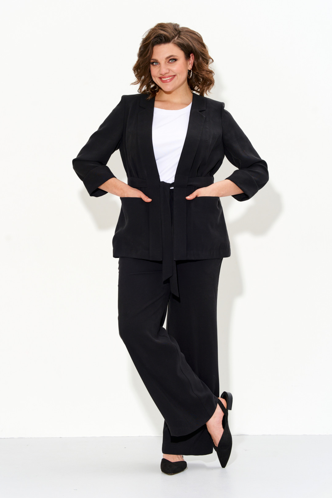 Костюм Ива 1458 черный - фото 4