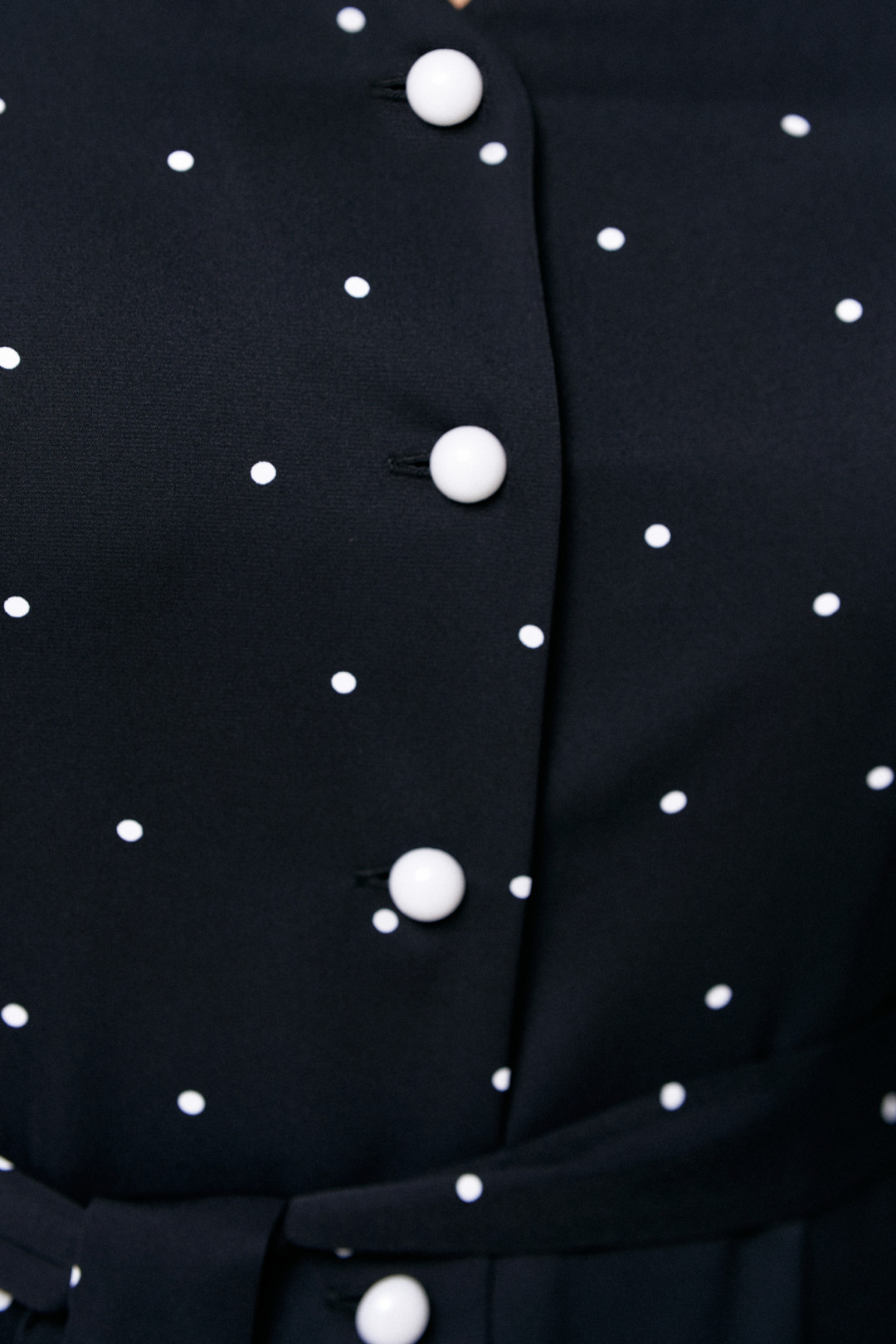 Платье Ива 1477 черный в горошек - фото 4