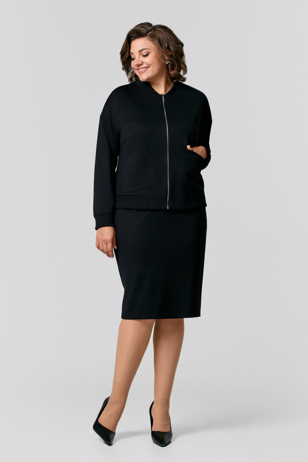 Костюм Ива 1485 черный - фото 1