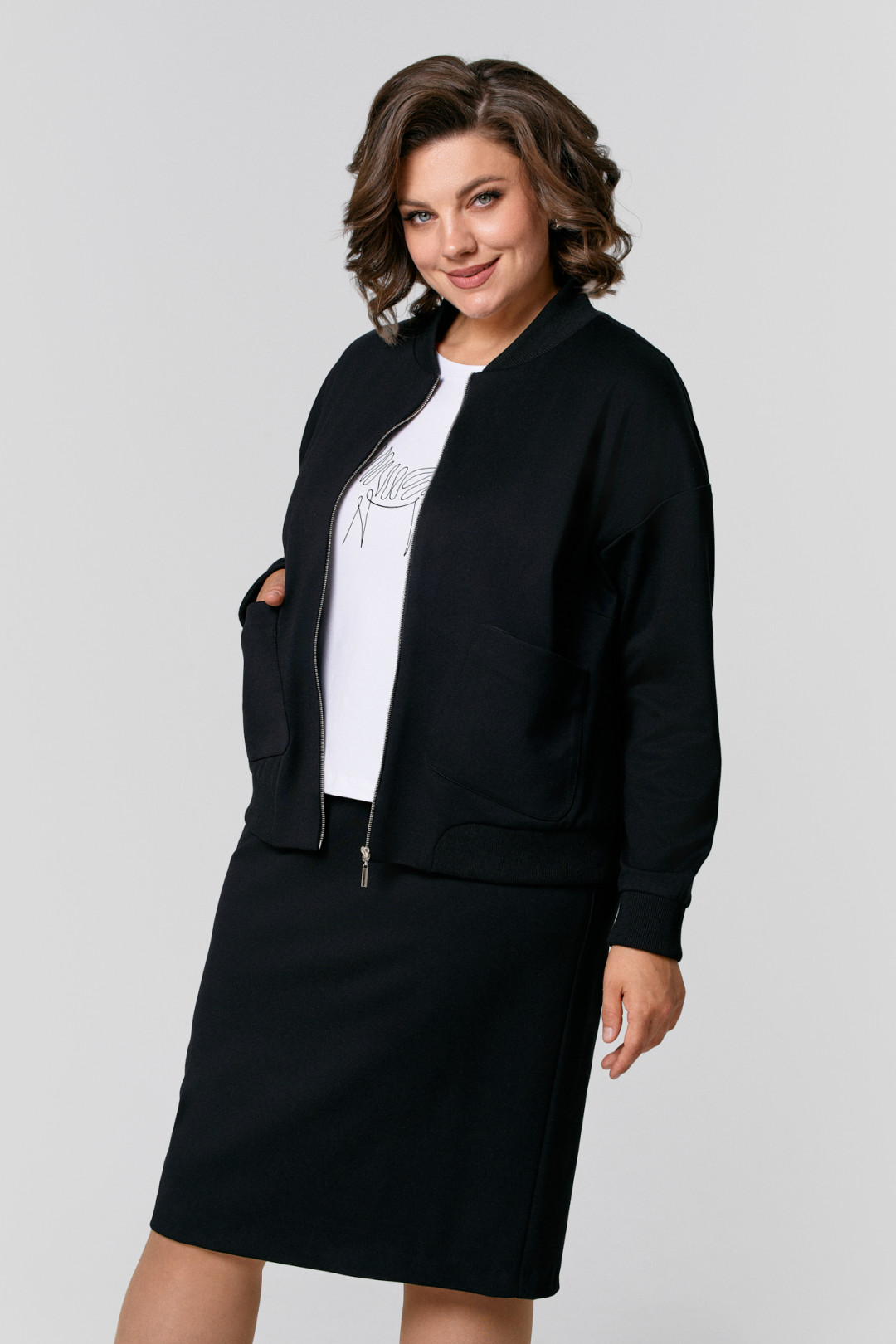 Костюм Ива 1485 черный - фото 2