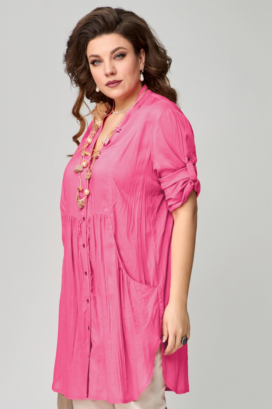 Костюм FITA 1514 розовый + бежевый - фото 4