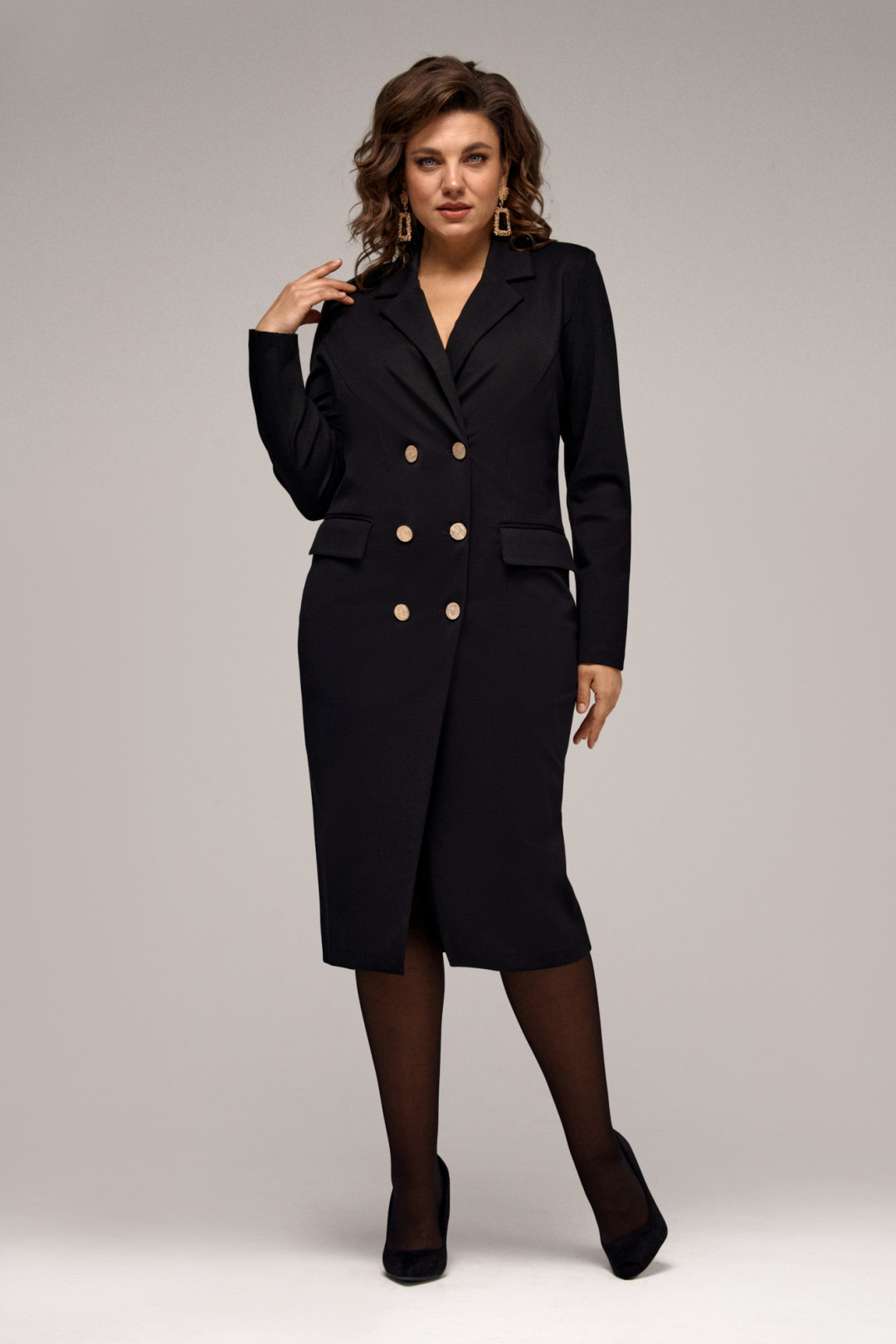 Платье Ива 1533 черный - фото 1