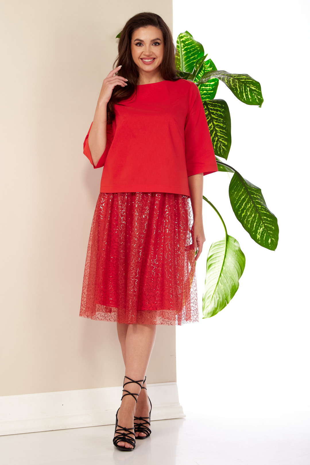 Костюм Anastasia 994 красный - фото 3