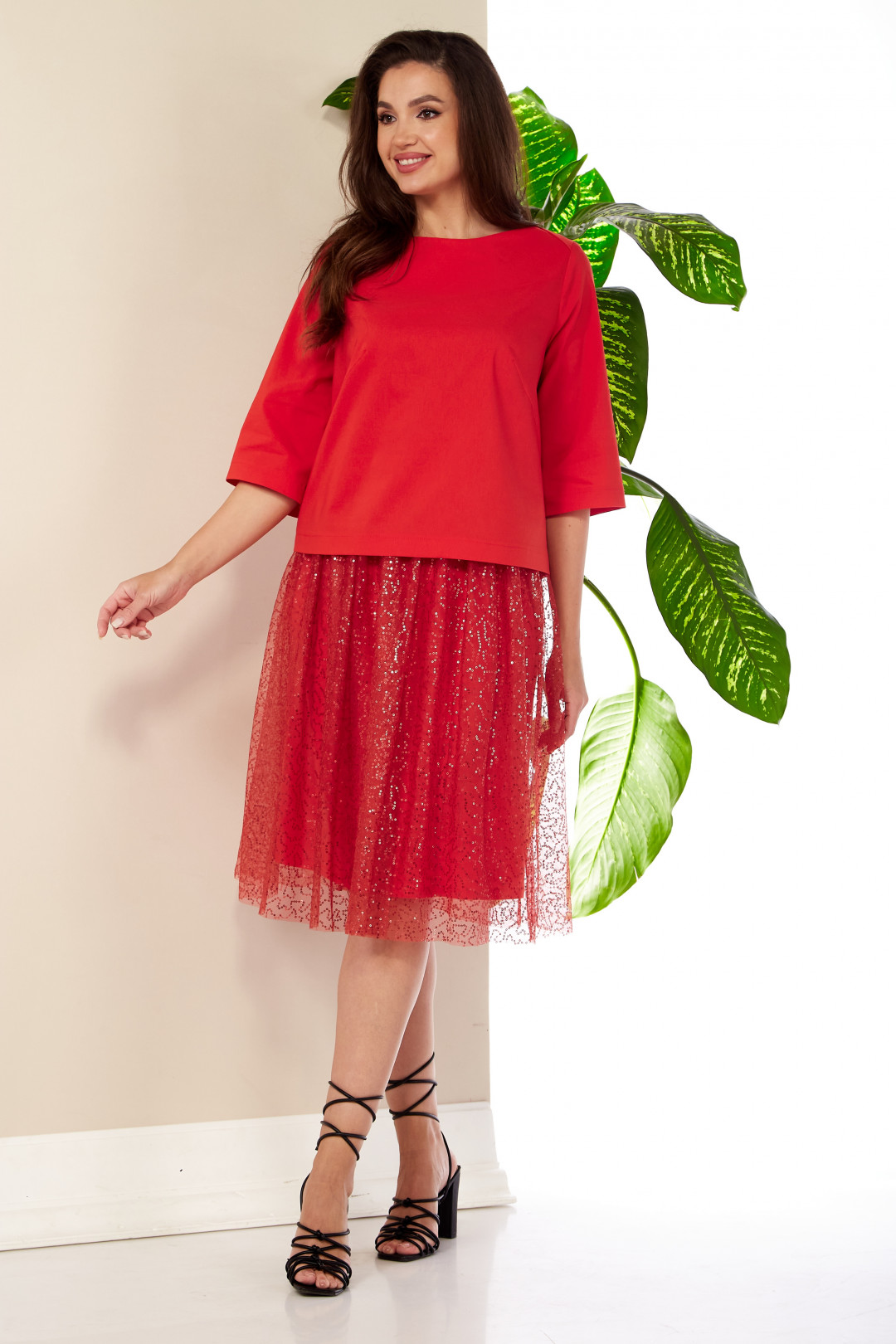 Костюм Anastasia 994 красный - фото 4