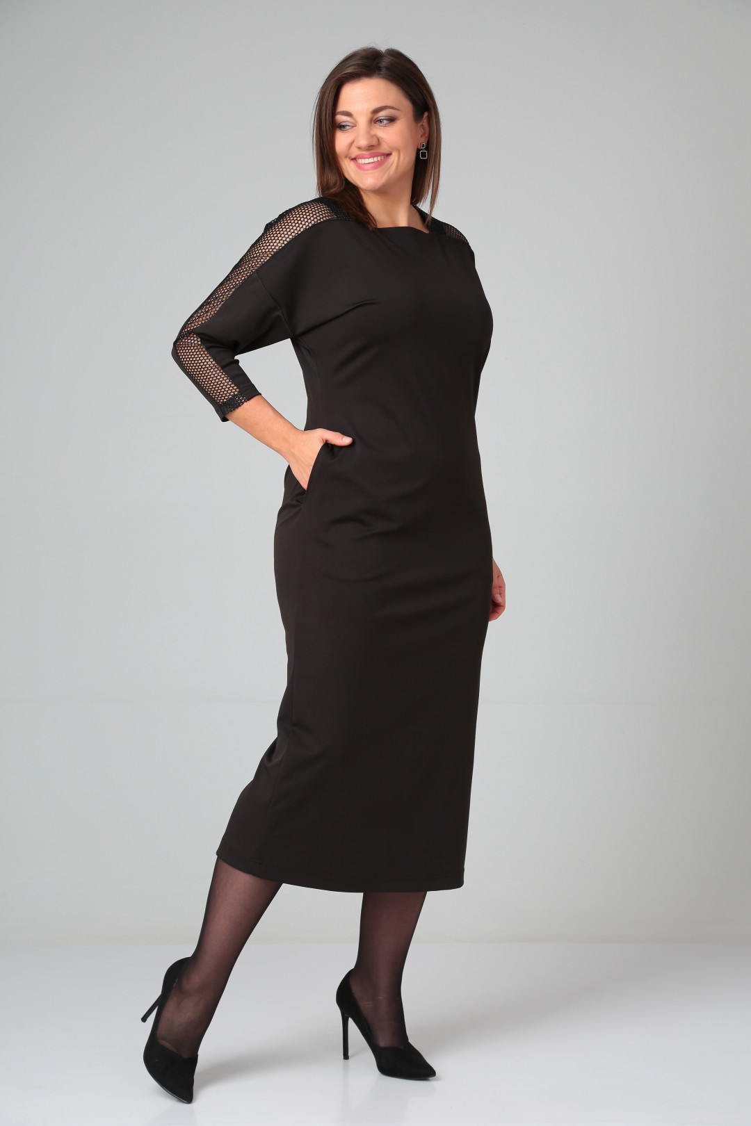 Платье Мишель Шик 2110/1 черный - фото 4