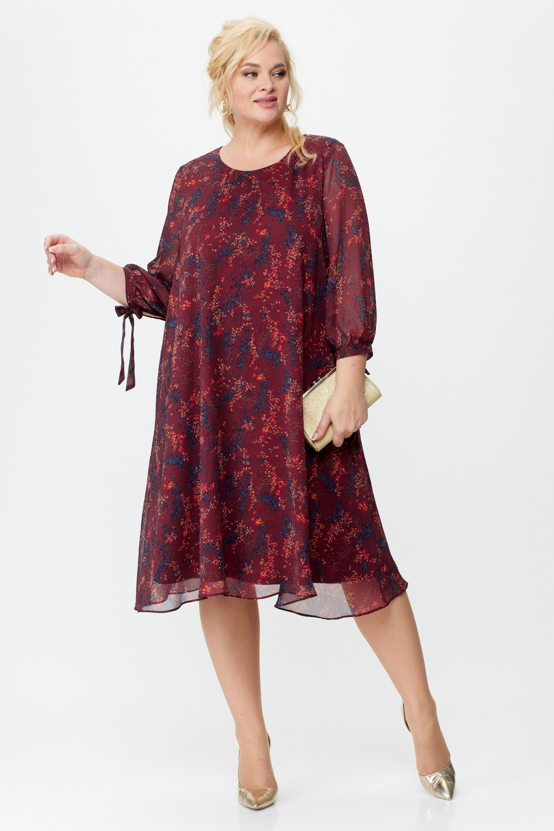 Платье Мишель Шик 2127 бордовый - фото 2