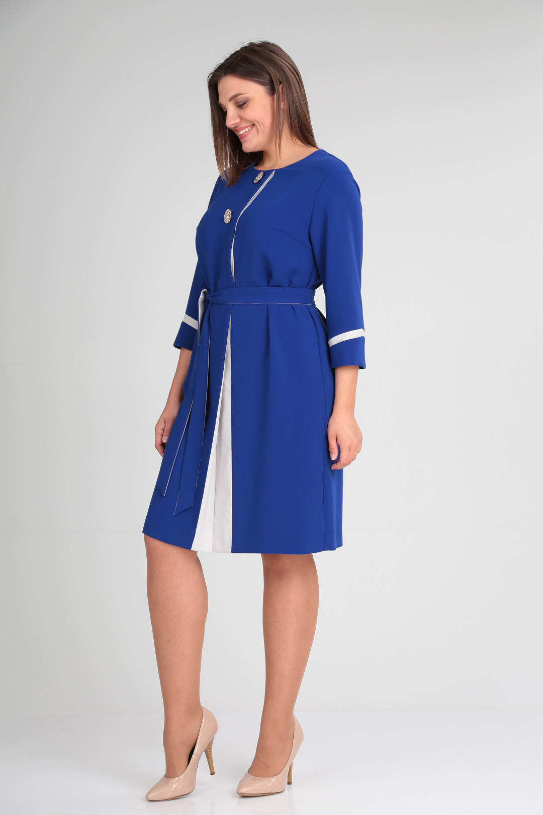 Платье LadyStyleClassic 2508 ультрамариновый - фото 3
