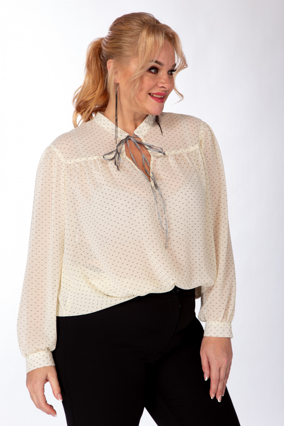 Блузка Мишель Шик 760 молочный - фото 3