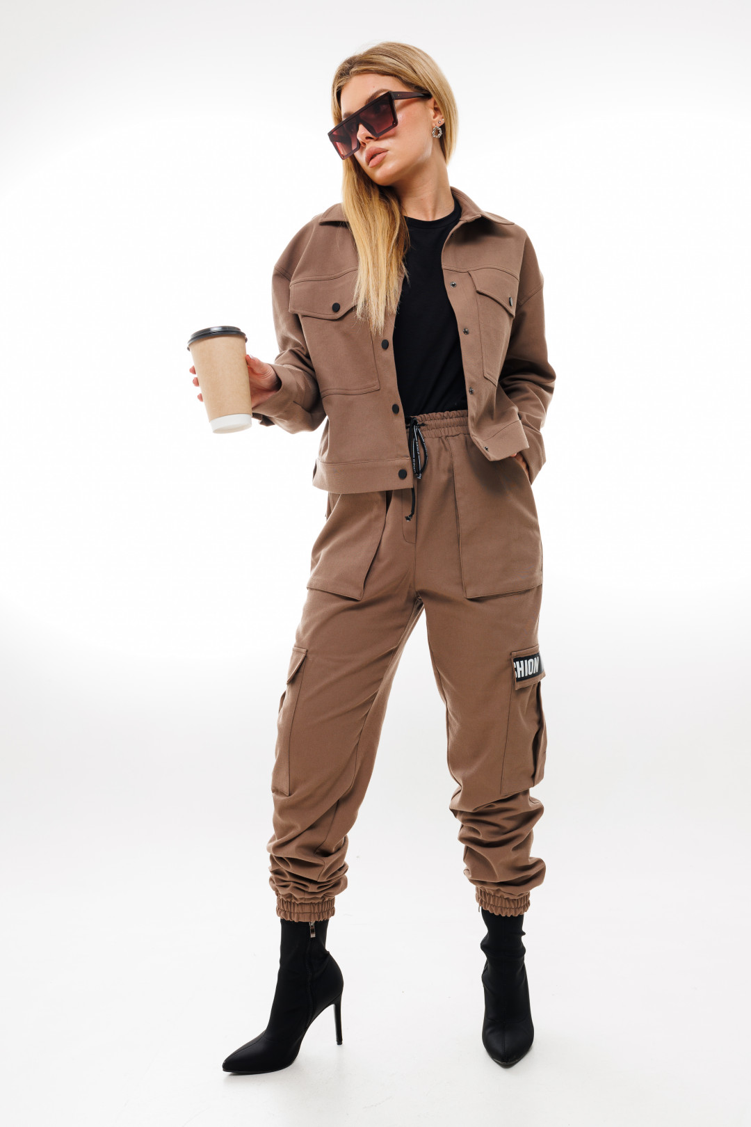 Брюки Ambera style 1067 кофе