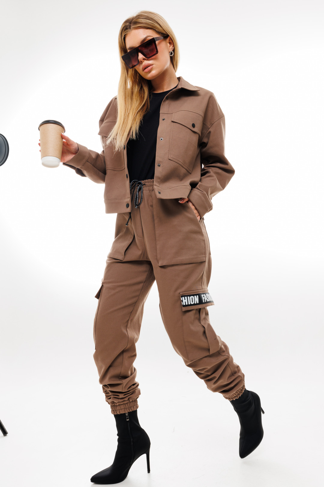 Брюки Ambera style 1067 кофе - фото 2