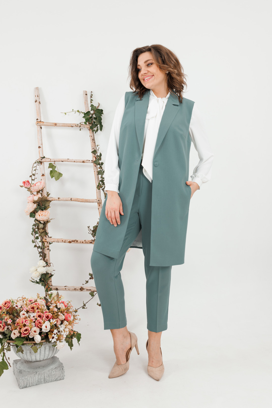 Платье Anastasia 1308 васильковый - фото 1