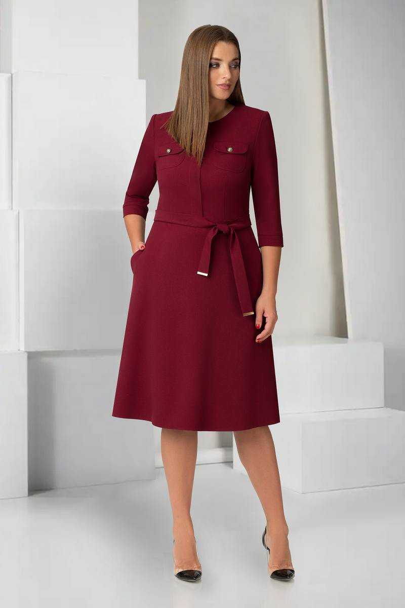 Платье ТАиЕР 727 бордо - фото 1