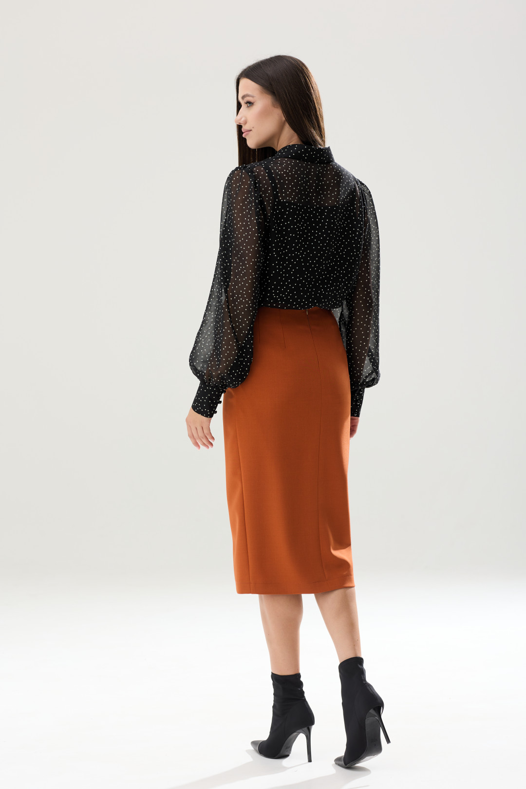 Костюм Lars Style 826 Терракотовый, черно-белый - фото 2