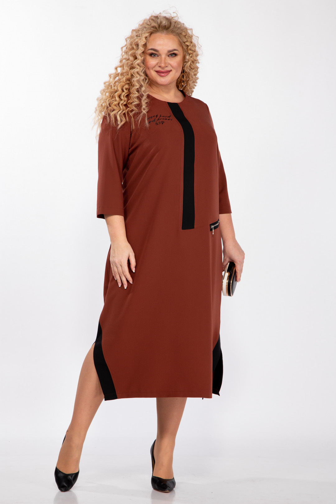 Платье Мишель Шик 2073 кирпичный - фото 4