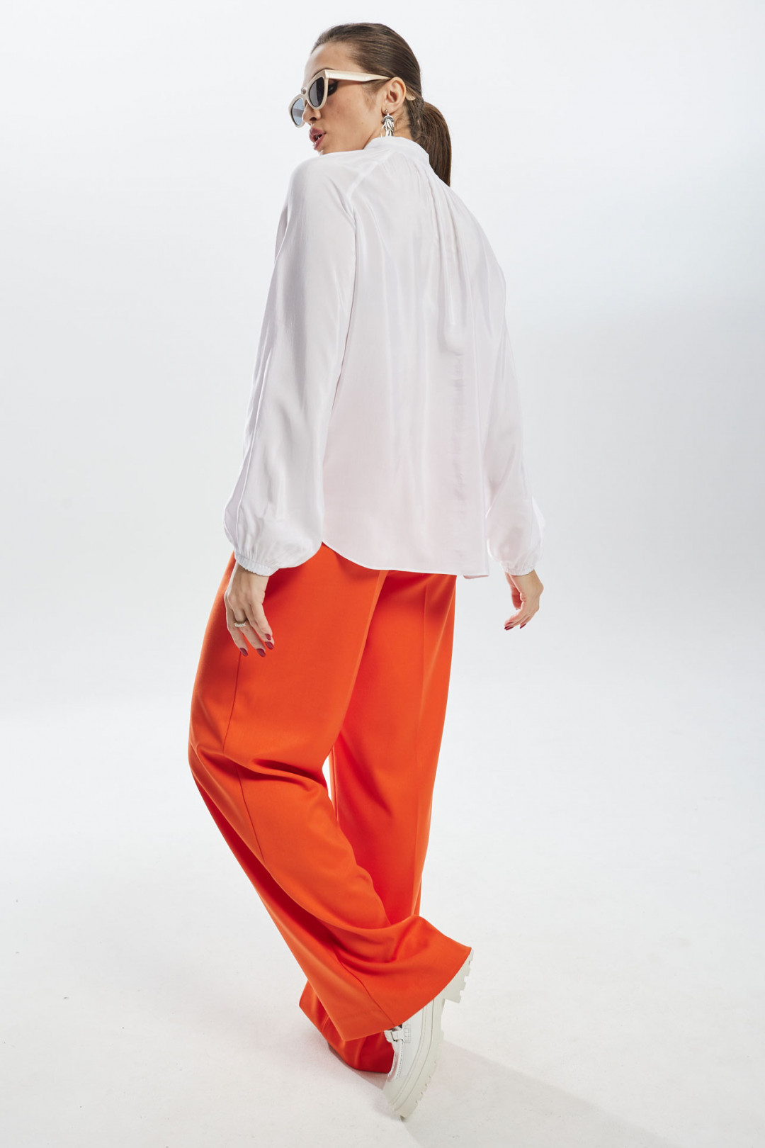 Брюки MisLana С932 оранжевый - фото 2