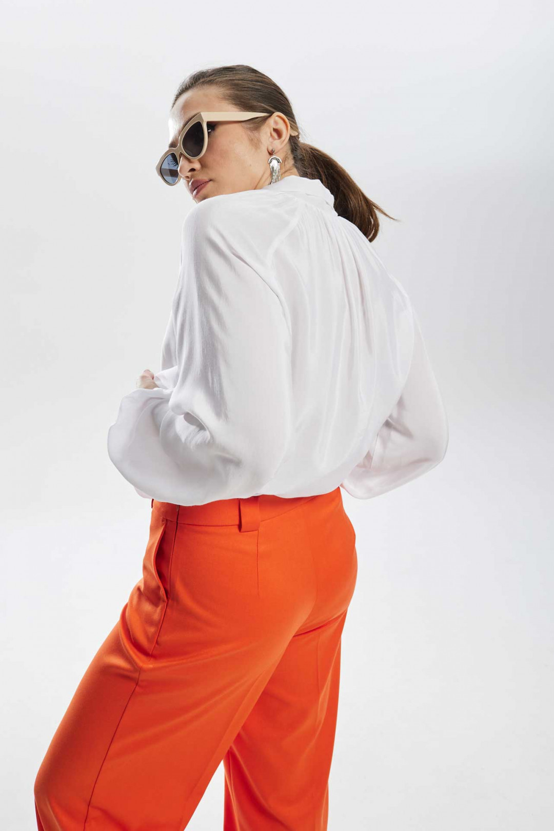 Брюки MisLana С932 оранжевый - фото 5