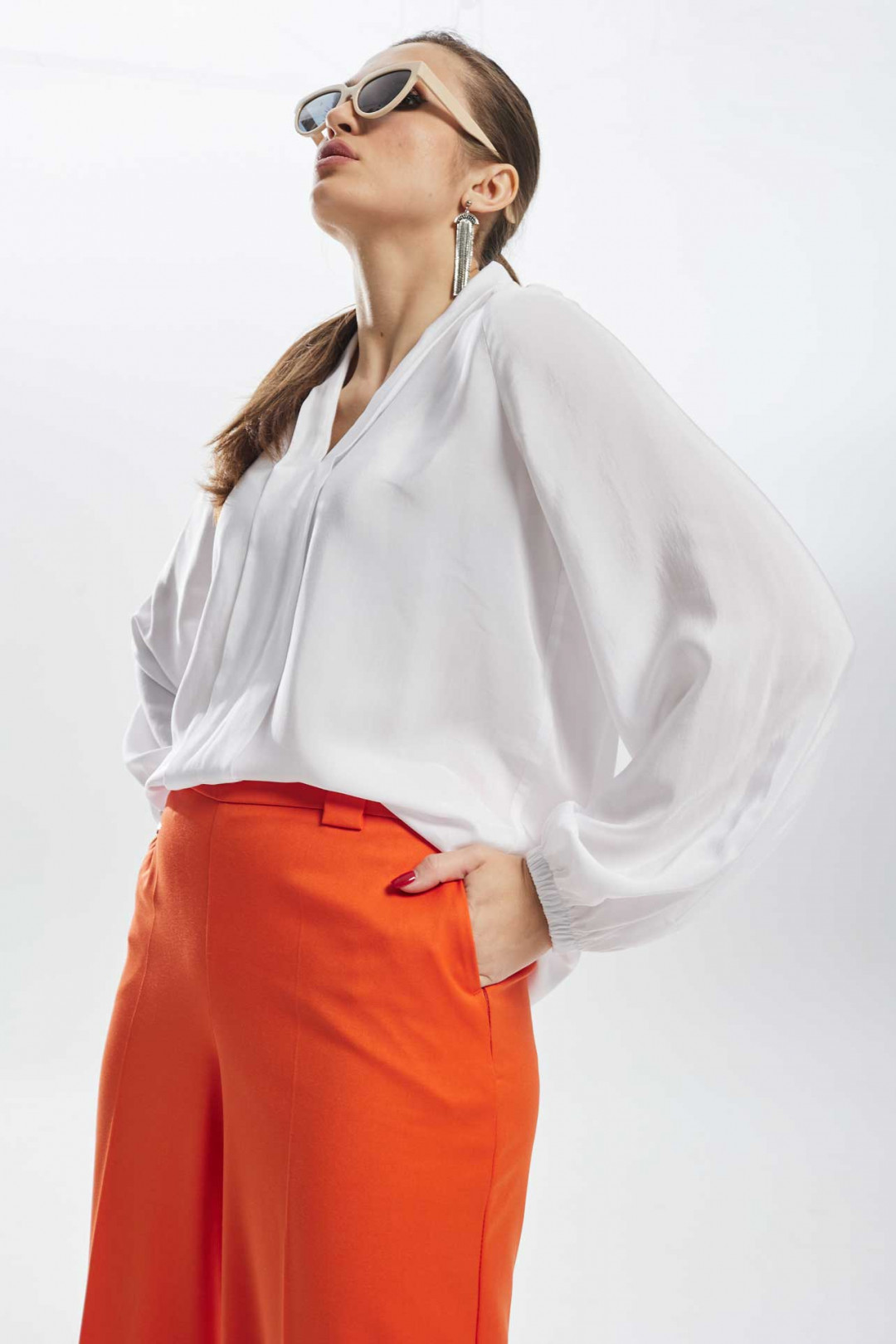 Брюки MisLana С932 оранжевый - фото 4