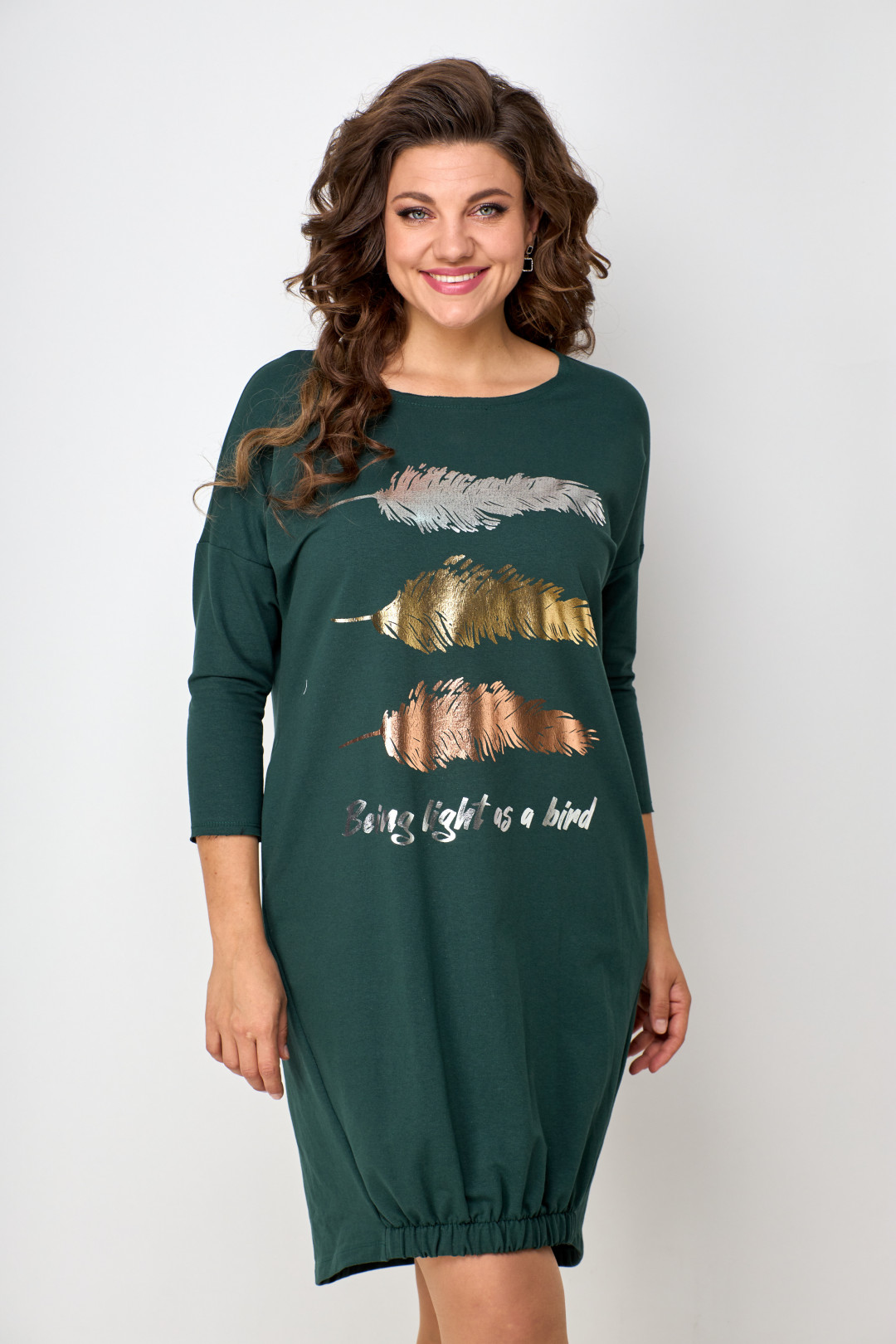 Платье Solomea Lux 940B зелень - фото 1