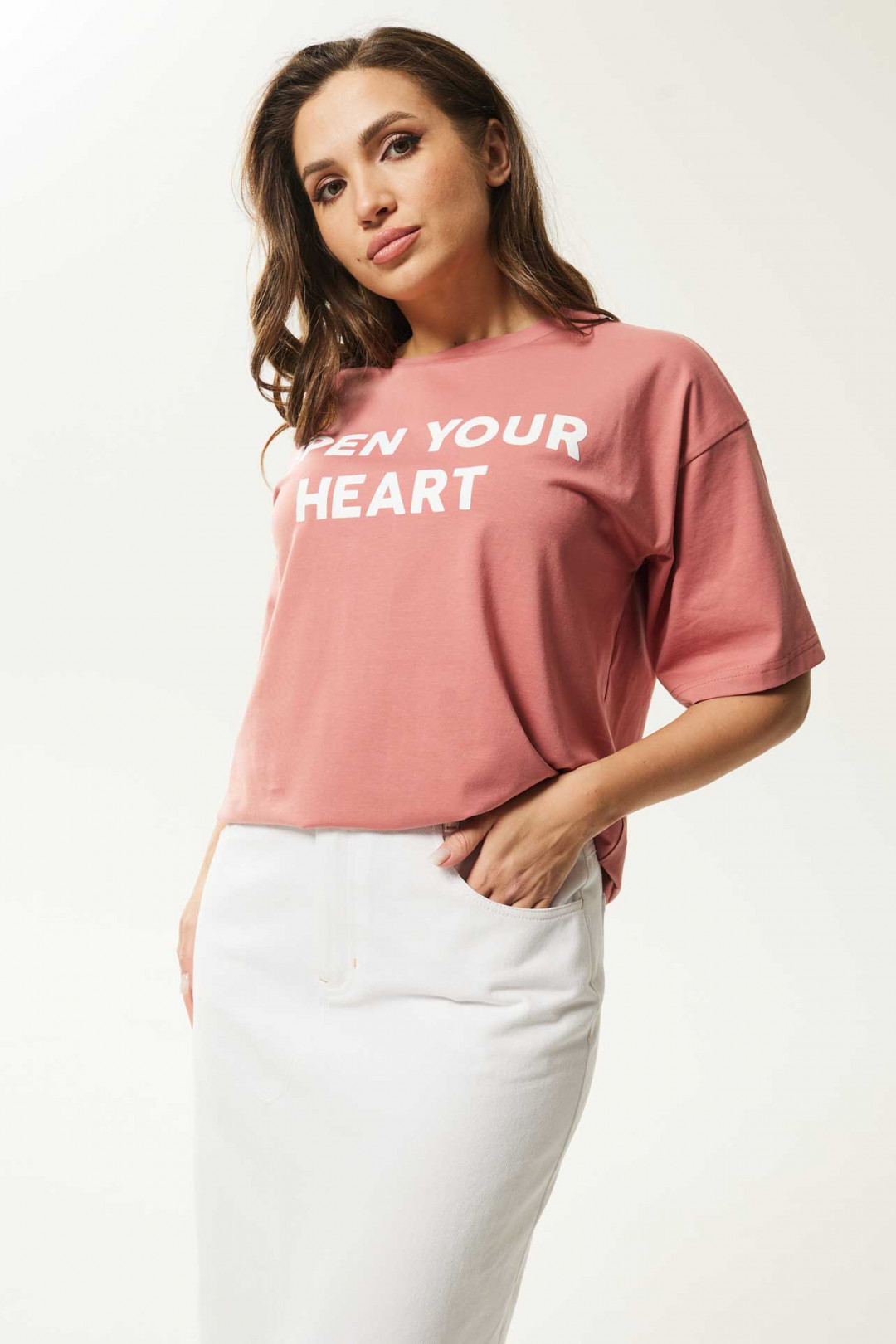 Блузка MisLana С962 коралл - фото 1