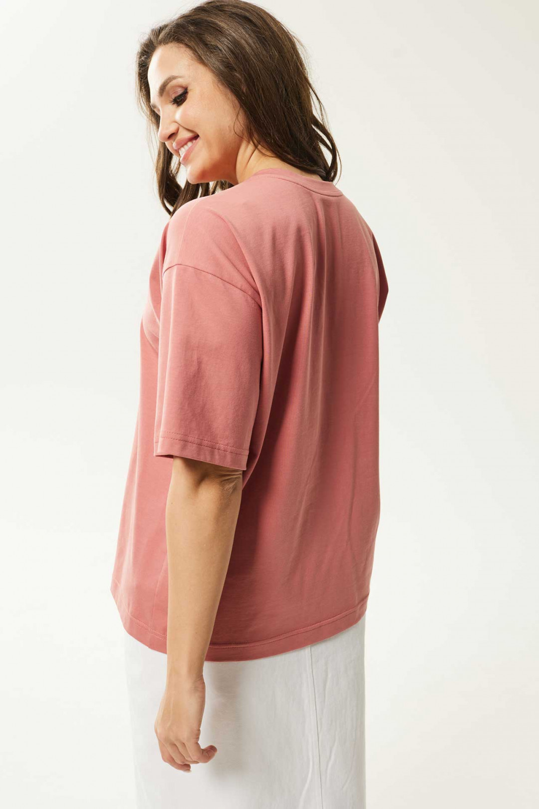 Блузка MisLana С962 коралл - фото 2