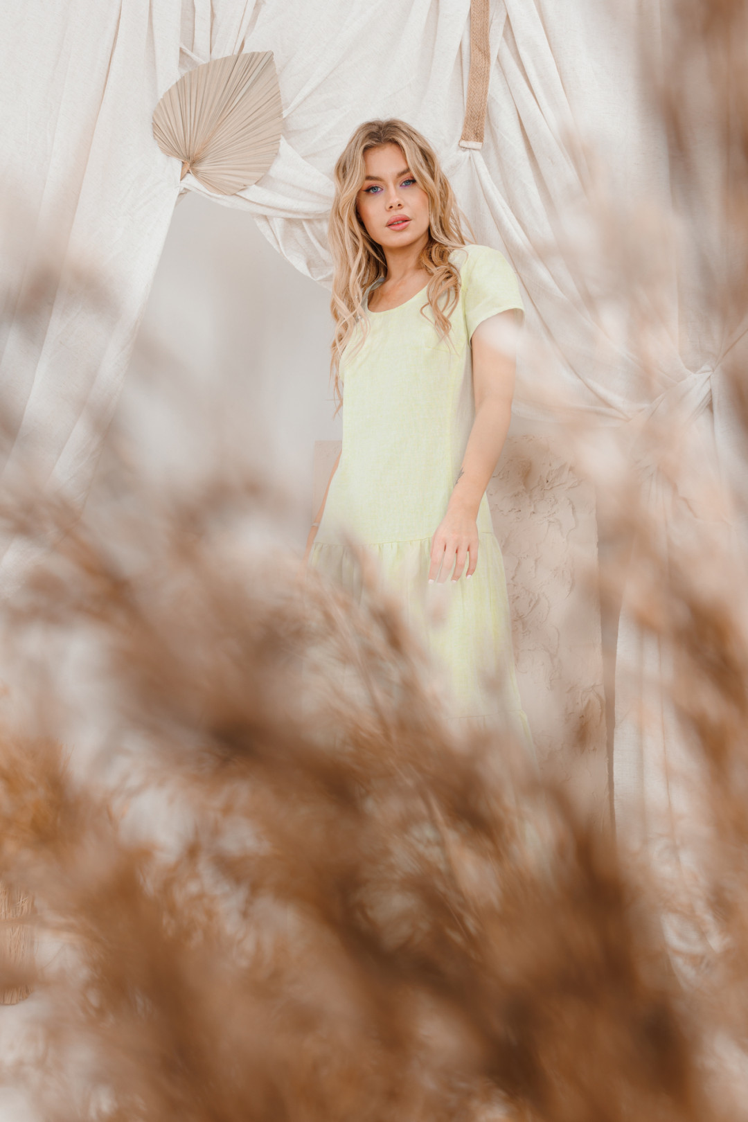 Платье Amori 9671 желтый лимон