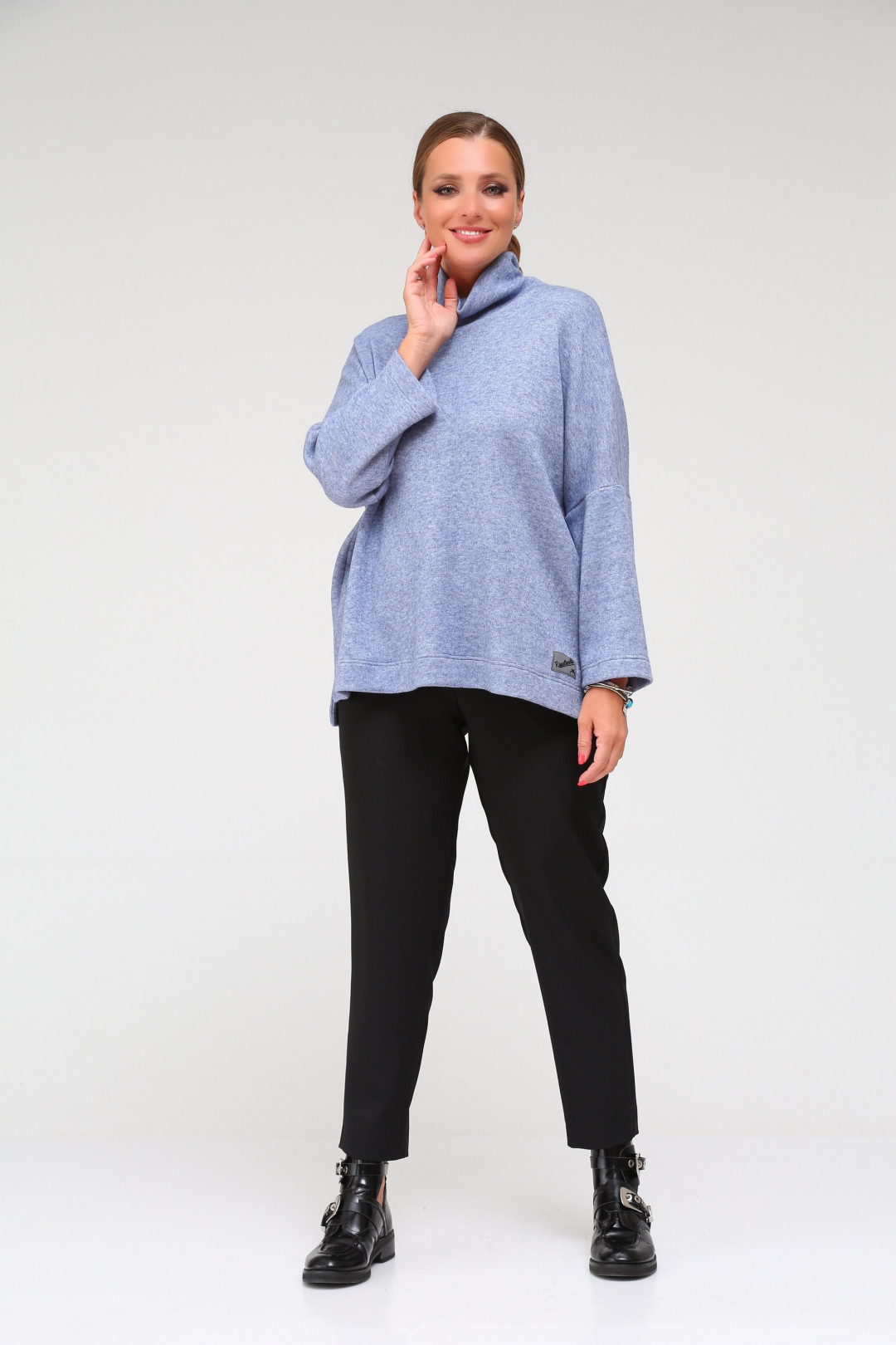 Джемпер BLISS 8051 стальной синий - фото 1