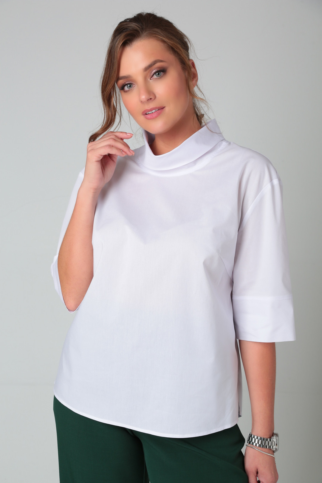 Блузка CRIS BLISS 8141 белый - фото 4
