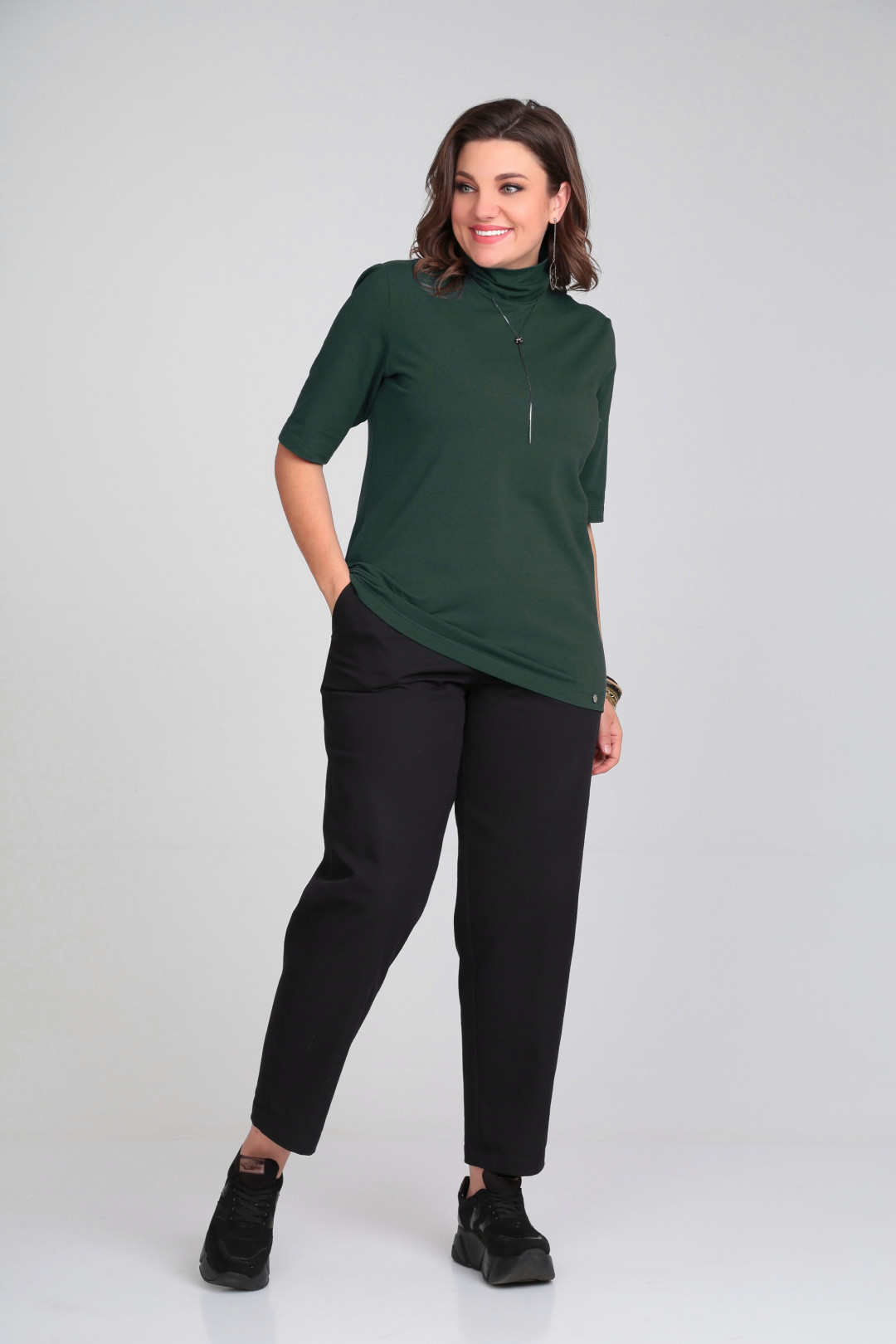 Джемпер MIA BLISS 8062 нефть - фото 1