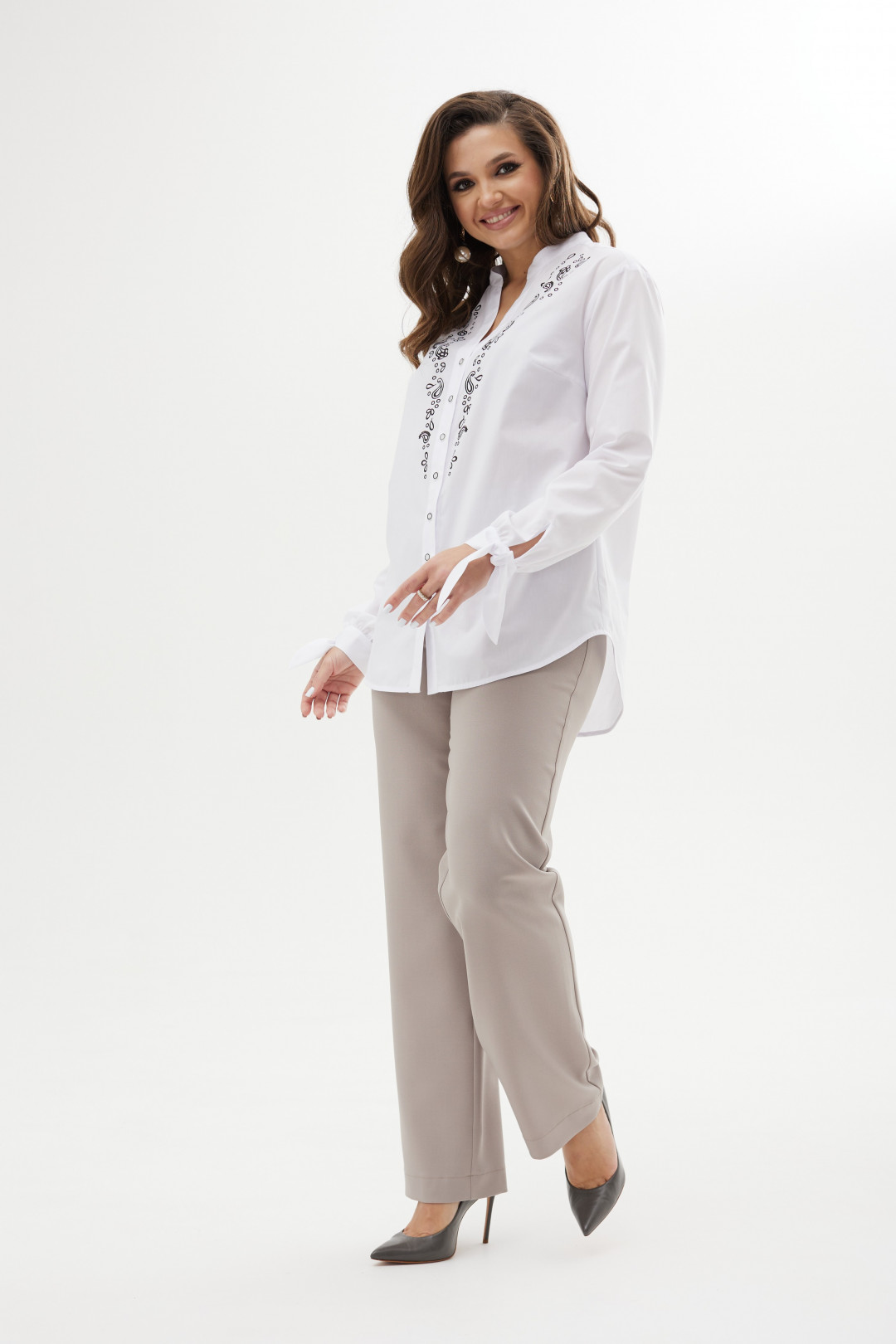 Блузка MALI 623-044 белый - фото 2