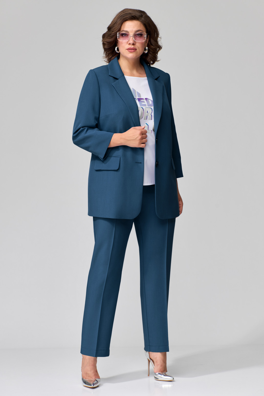 Костюм ОрхидеяЛюкс 1299-2 морская волна - фото 1