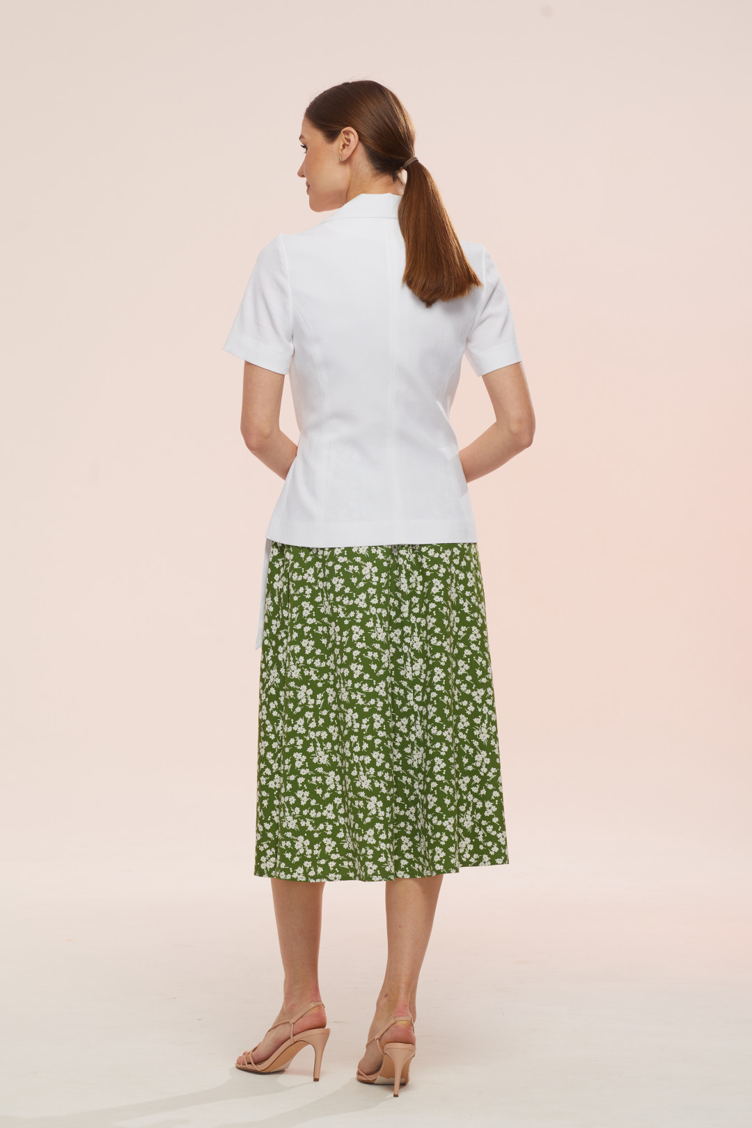 Костюм Lars Style 762 Белый, бело-зеленый принт - фото 3