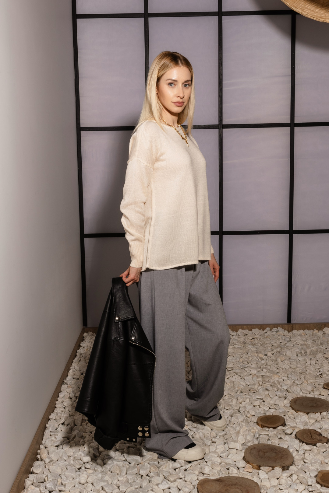 Джемпер Romgil ТЗ107П экрю - фото 4