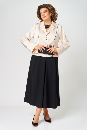Костюм AiraStyle 24134 молочно-черный