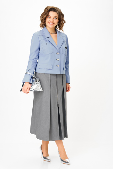 Костюм AiraStyle 24139 серо-голубой